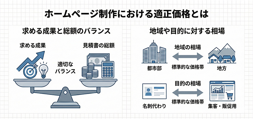 ホームページ制作の適正価格とは
