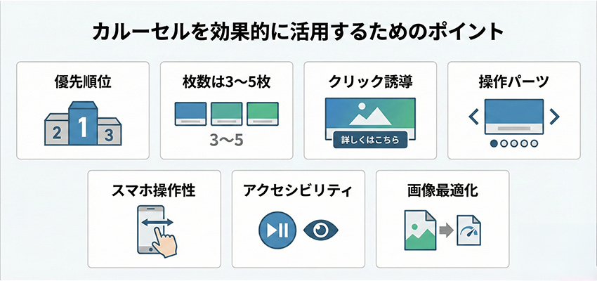 カルーセルを効果的に活用するためのポイント