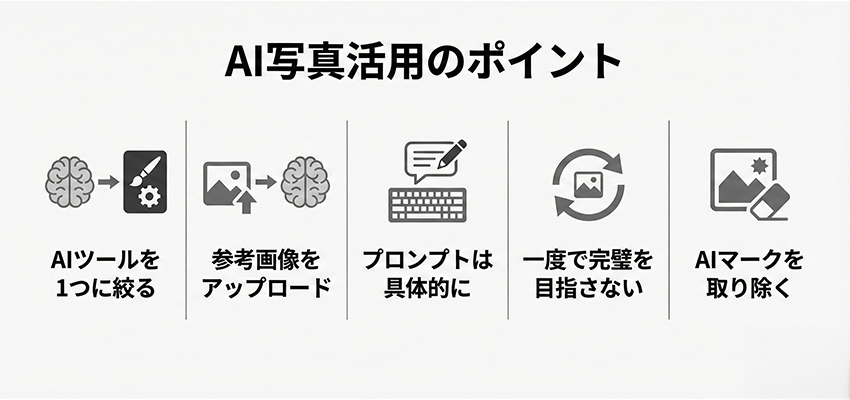 AIが生成した写真を活用する時のポイント