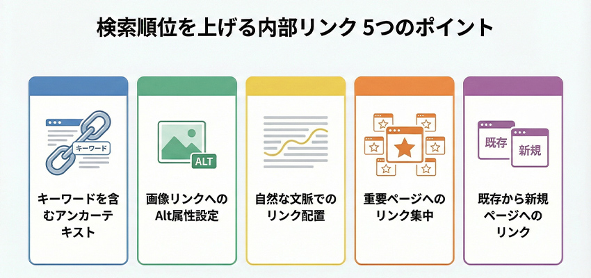 SEO効果を高める内部リンクの設置方法