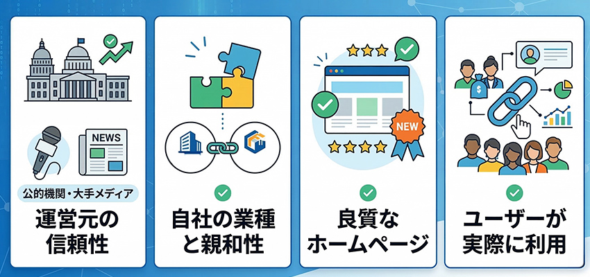被リンクサイトを選ぶ時のポイント