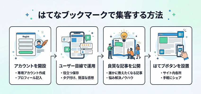 はてなブックマークを使ってホームページに集客する方法