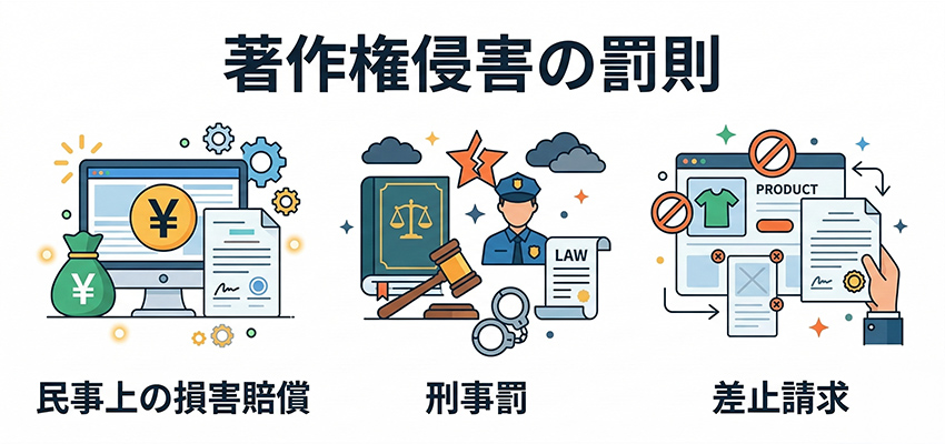 著作権を侵害した場合の罰則