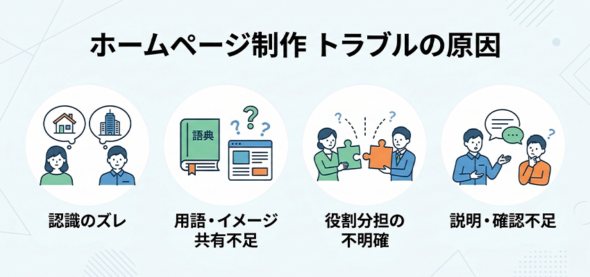 ホームページ制作にトラブルはつきもの