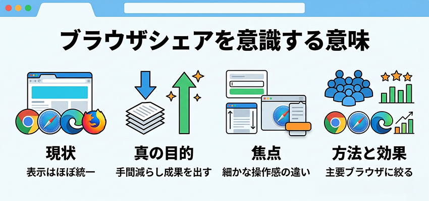 ブラウザシェアを確認する意味