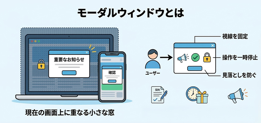 モーダルウィンドウとは