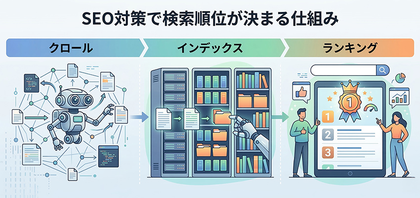 SEO対策で検索順位が決まる仕組み