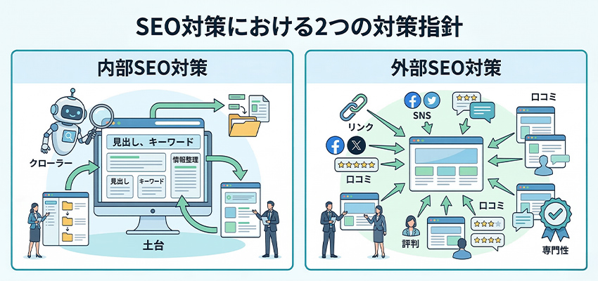 SEO対策における2つの対策指針