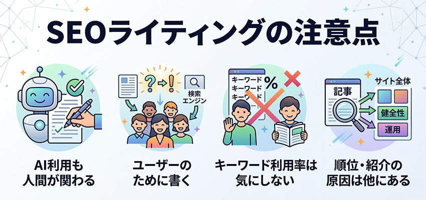 SEOライティングの注意点