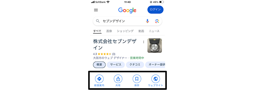 Googleビジネスプロフィールのコンバージョンボタン