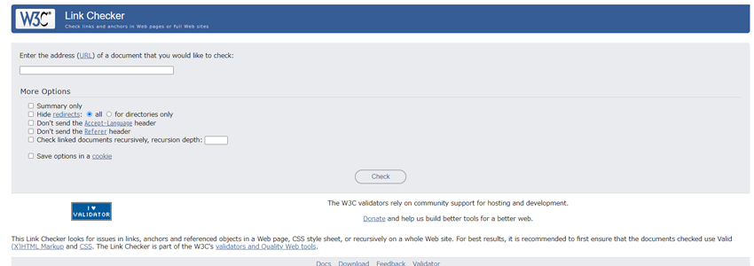 W3C Link Checker